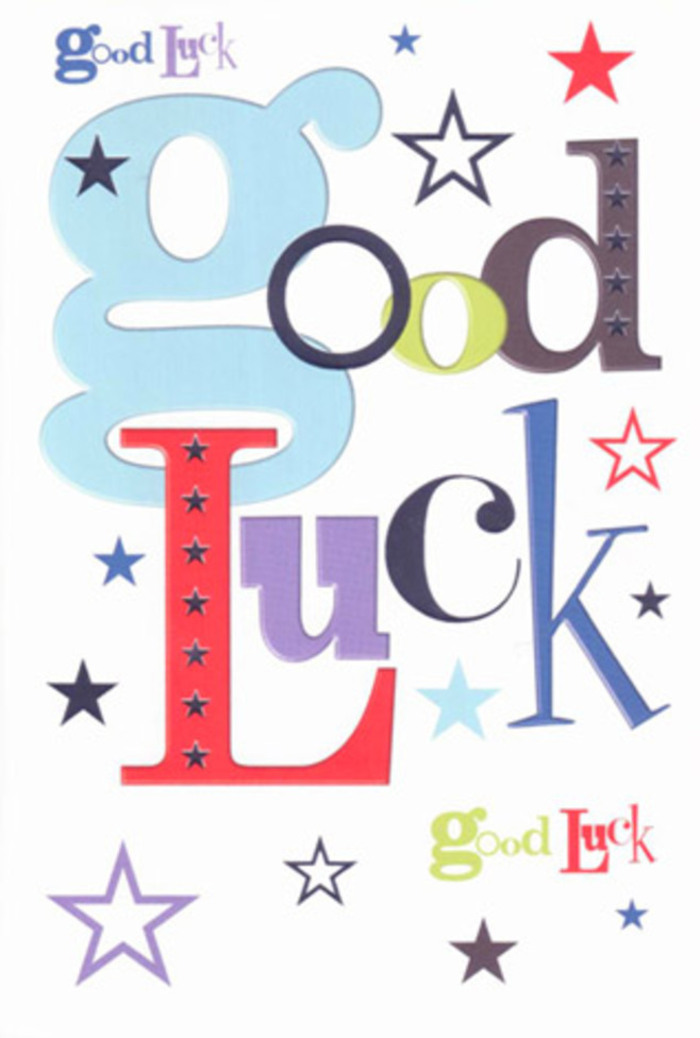 Vibrant and inviting, this cheerfully designed good luck card feels like a mini celebration-one that could easily have found its inspiration on a sunny day in Highbury Fields. The lively text, switching seamlessly from broad pastel blue to deep midnight and exuberant crimson, is punctuated with festive stars in ever-shifting shades of fern green, indigo, and electric lilac. The typography, each letter bursting with character, mirrors the laugh and applause of friends gathering at a local café or community event in Highbury. Wide white margins offer room to breathe, giving every colourful detail space to shine, while the subtle sheen of the smooth cardstock hints at expert craftsmanship and care. It's a piece that feels as if it is gently urging you on-perfect for moments big and small, from first days at a new job on Blackstock Road to heartfelt goodbyes before a move. Infused with hope and the warmth of local friendships, this card, especially when paired with a bouquet from Highbury's trusted florist, is a genuine expression of support awaiting the next great step.